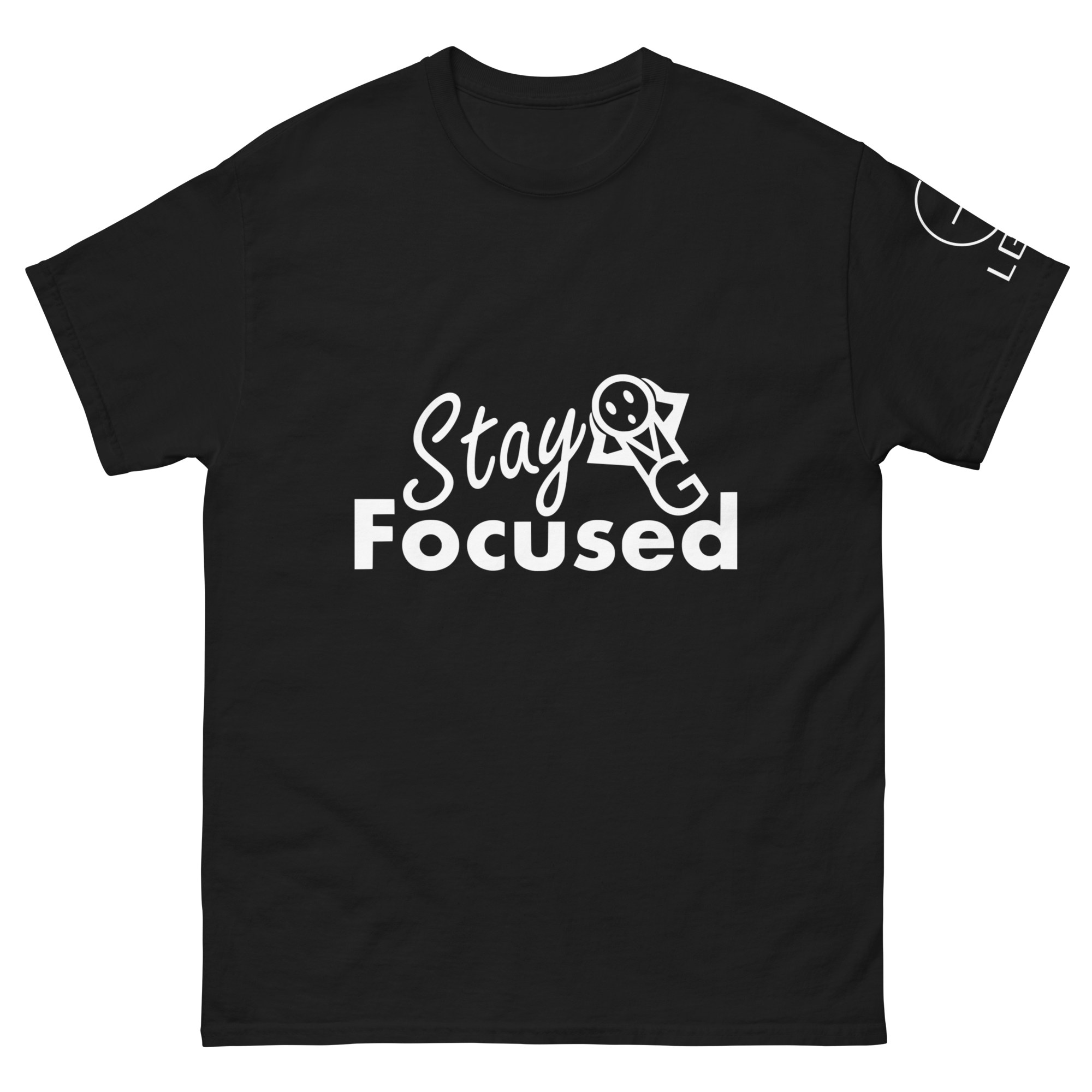 STAY FOCUSED T-SHIRT in Black