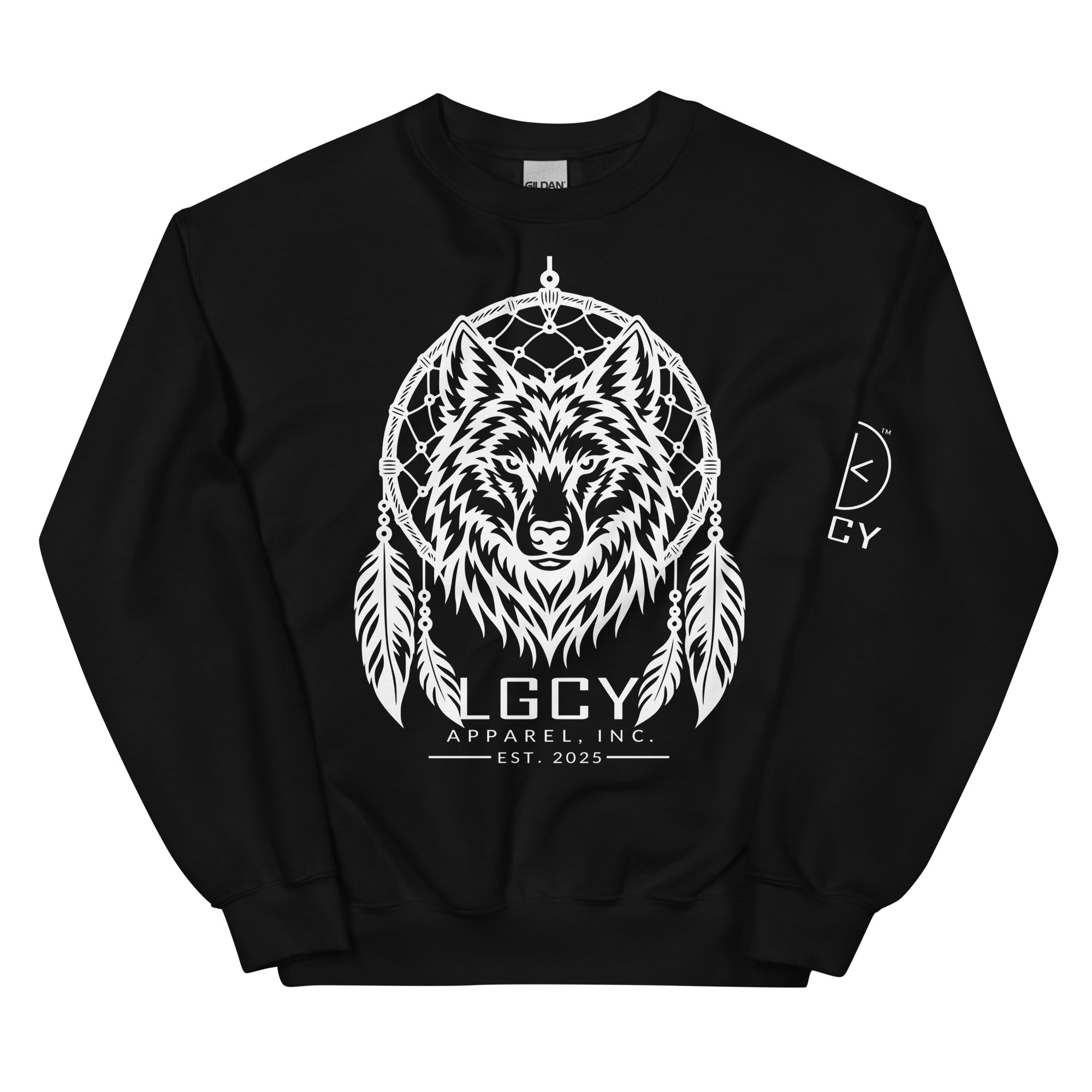 LGCY WOLF SWEATSHIRT in Black