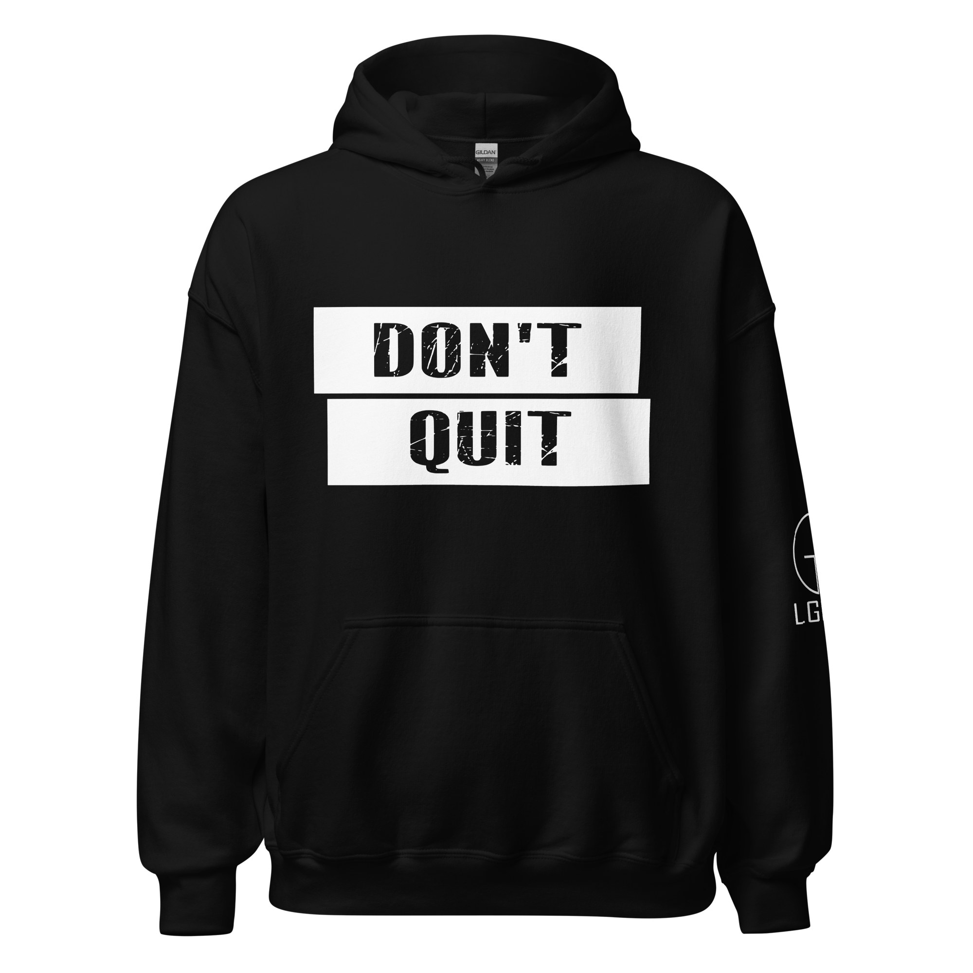 DON’T QUIT HOODIE in Black