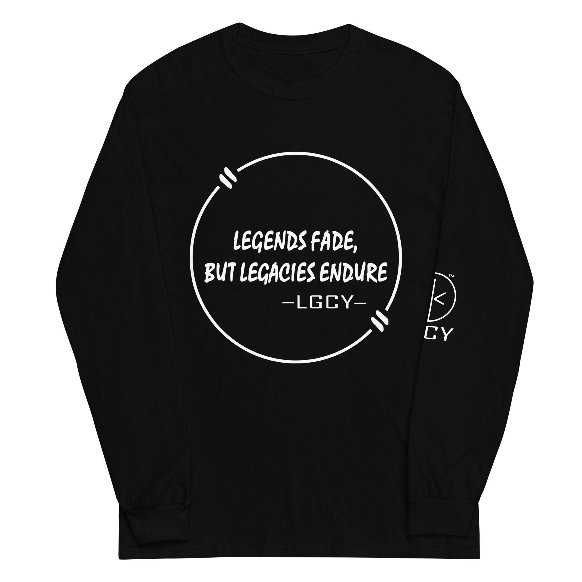 LEGENDS FADE, BUT LEGACIES ENDURE LONG SLEEVE SHIRT in Black