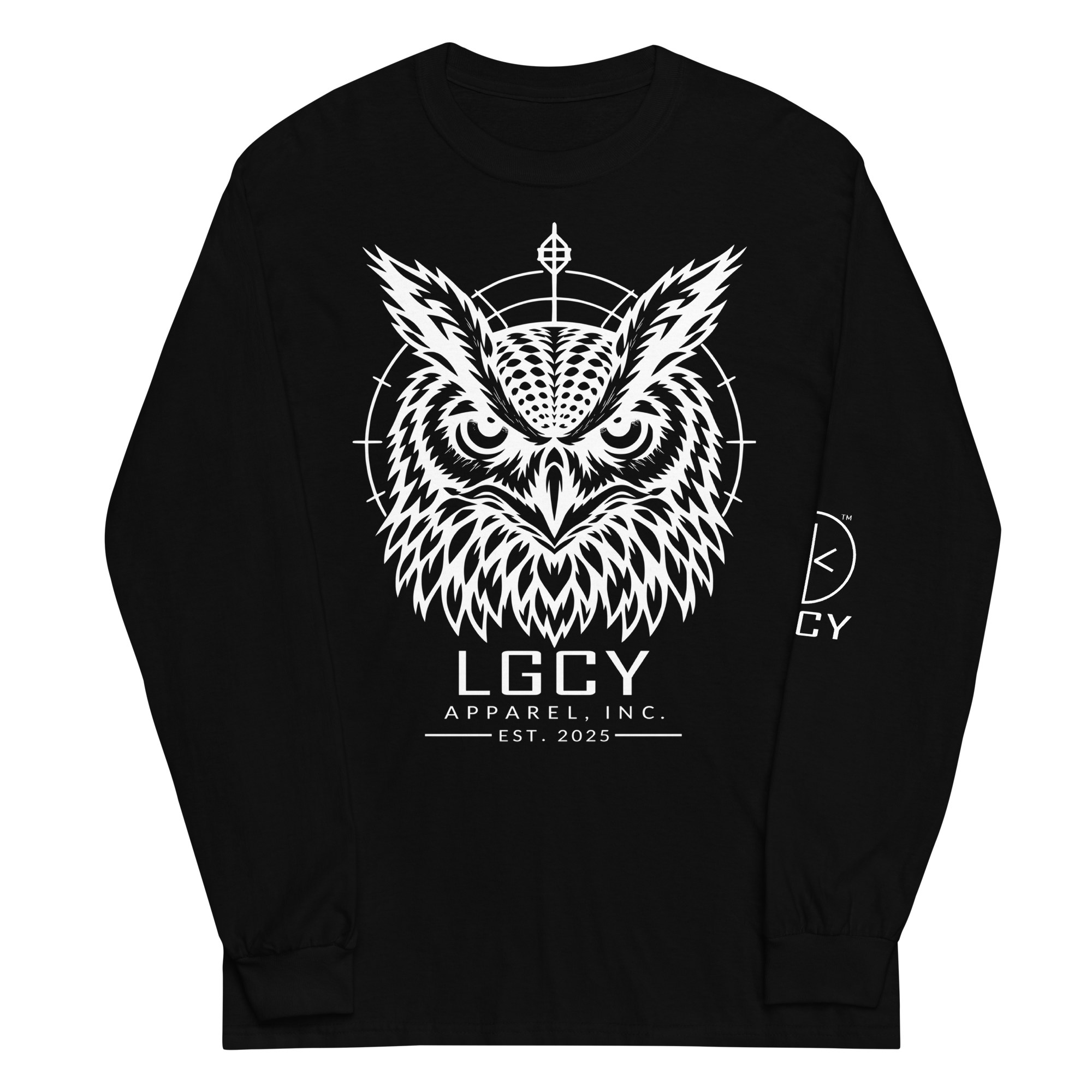 LGCY OWL YOUTH LONG SLEEVE SHIRT in Black
